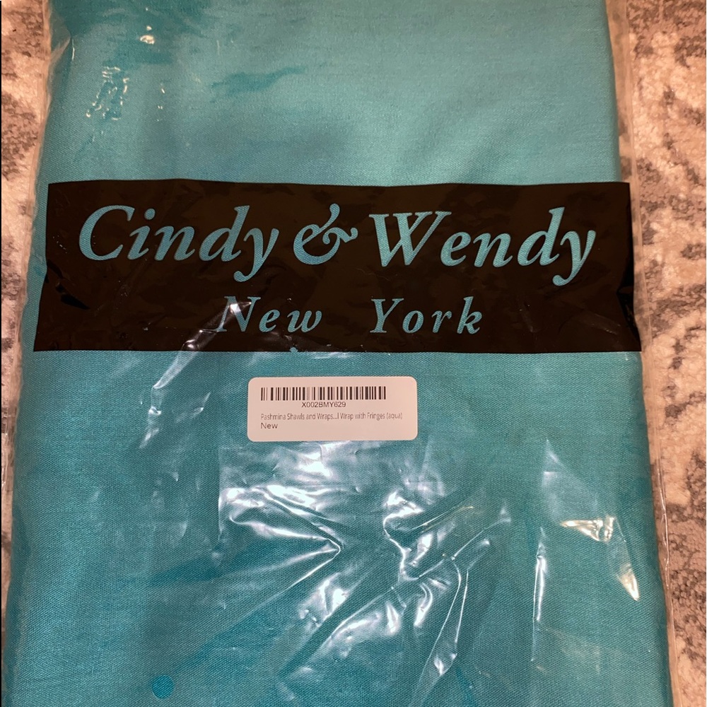 Pashmina scarf in Aqua